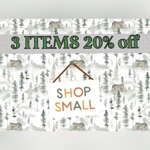 3 items 20% off!